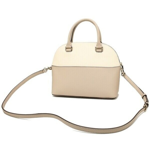 KATE SPADE Carli Leather Handbag Bag ~ Warm Beige - Picture 6 of 8